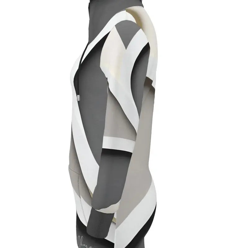 Chaitanya Abara Chrome, Black and Off-White Hoodie Dress Eternal Agape Store