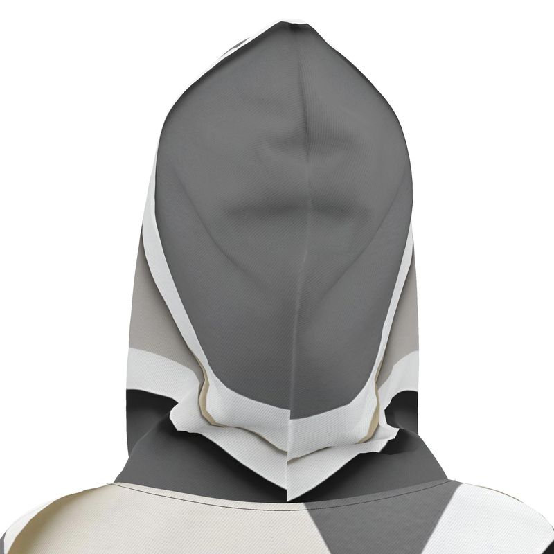 Chaitanya Abara Chrome, Black and Off-White Hoodie Dress