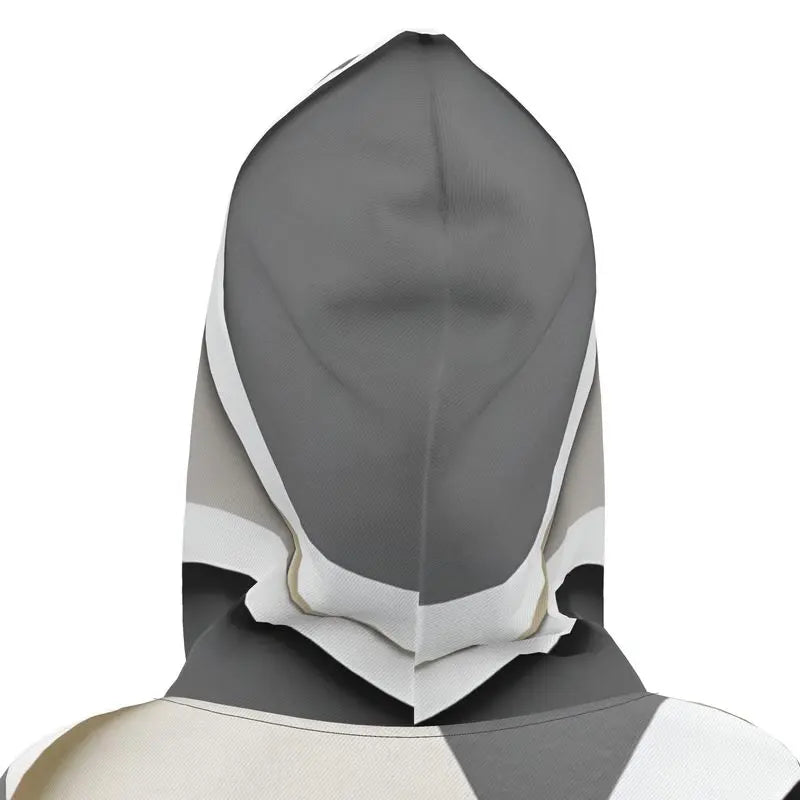 Chaitanya Abara Chrome, Black and Off-White Hoodie Dress Eternal Agape Store