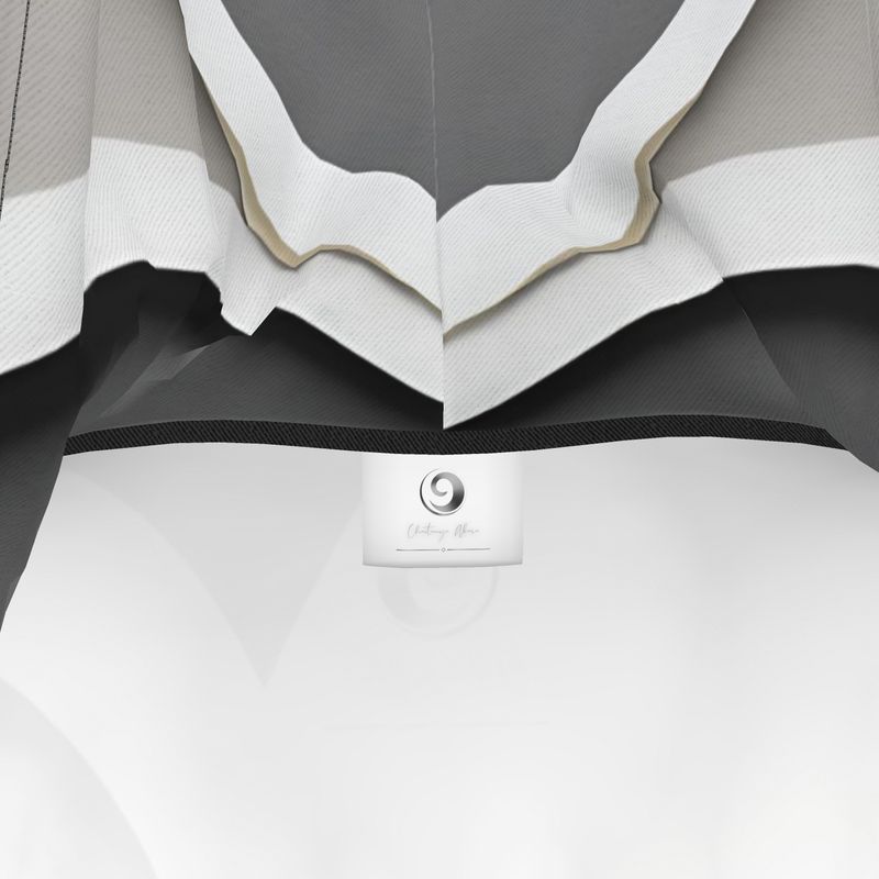 Chaitanya Abara Chrome, Black and Off-White Hoodie Dress