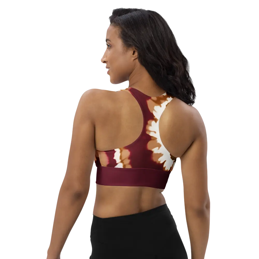 Chaitanya Abara Tie Dye Recycled Longline Sports Bra Eternal Agape Store