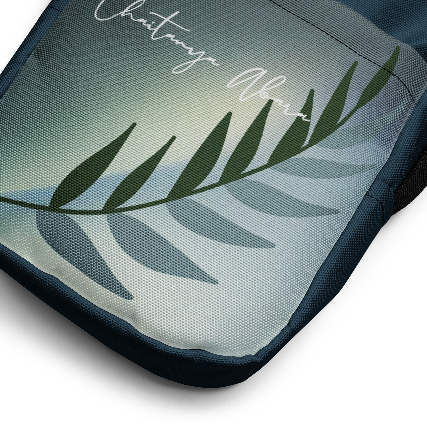 Chaitanya Abara Mint Green Olive Branch Utility Crossbody Bag