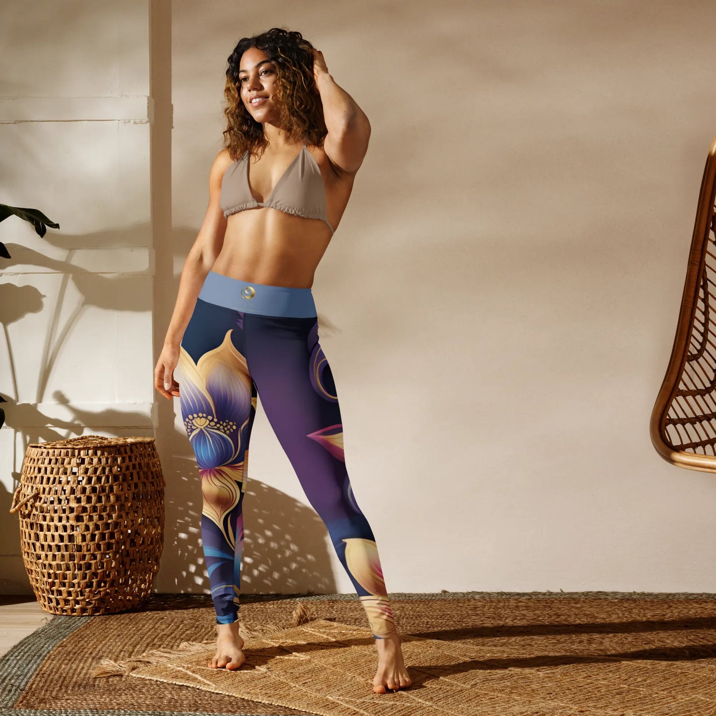 Chaitanya Abara Mystic Blossom Yoga Leggings Eternal Agape Store