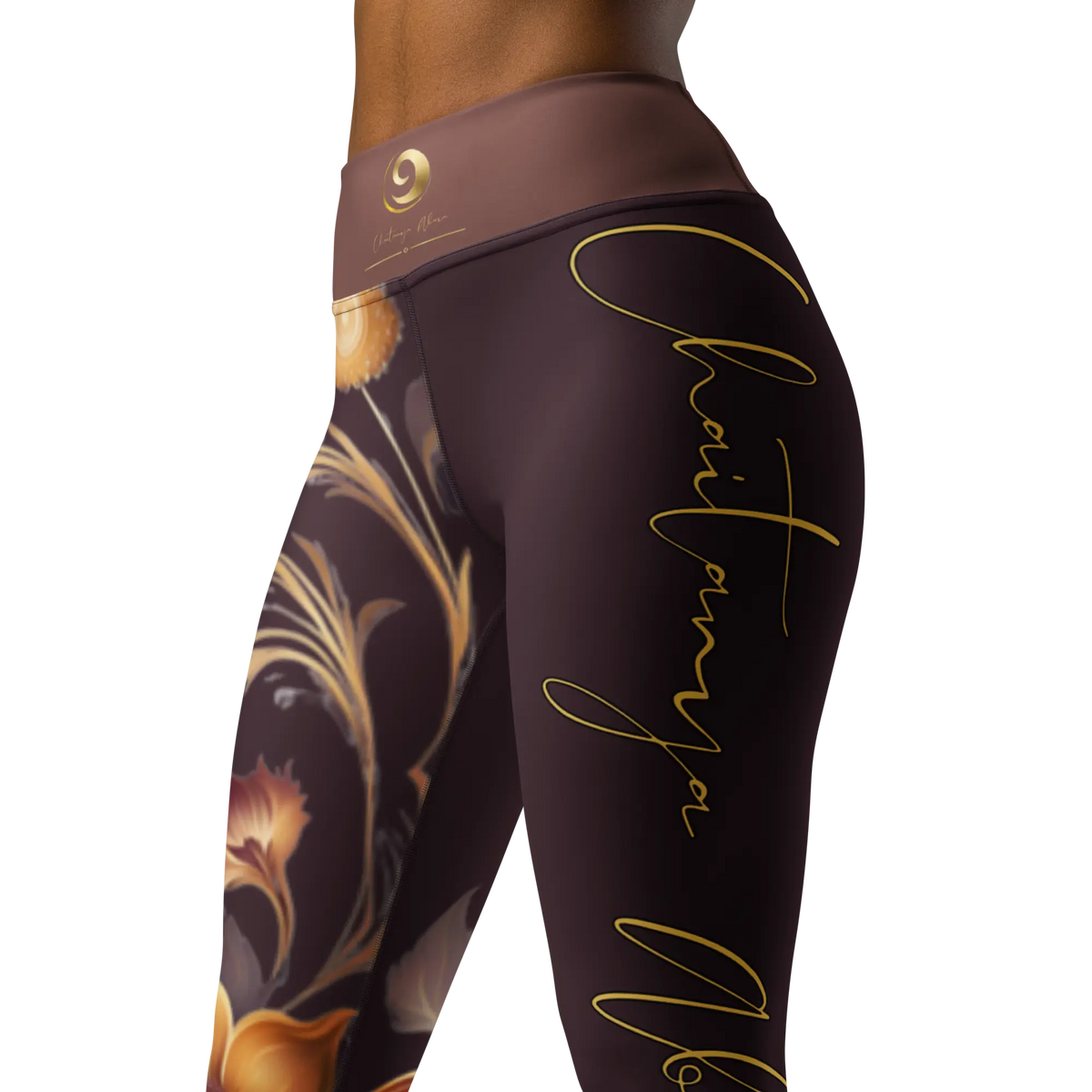 Chaitanya Abara Signature Wildfire Garden Yoga Leggings Eternal Agape Store