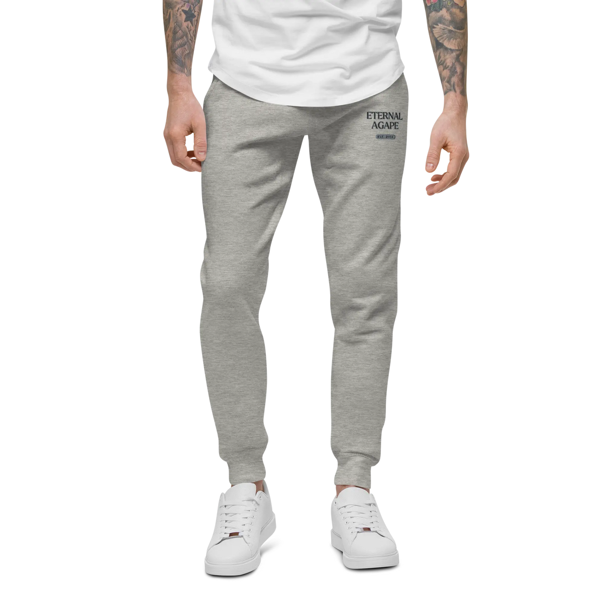 Eternal Agape Est. 2024 Embroidered Unisex Fleece Sweatpants Eternal Agape Store