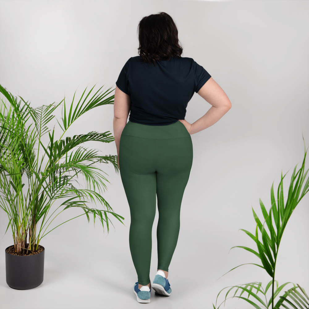 Green Chaitanya Abara Curvy Yoga Leggings