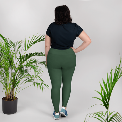 Green Chaitanya Abara Curvy Yoga Leggings