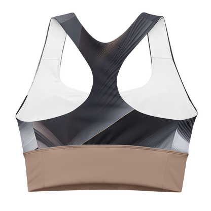 Chaitanya Abara Black and Tan Longline Sports Bra