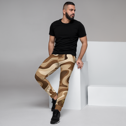 Brown and Tan Eternal Agape Men's Camo Joggers Eternal Agape Store