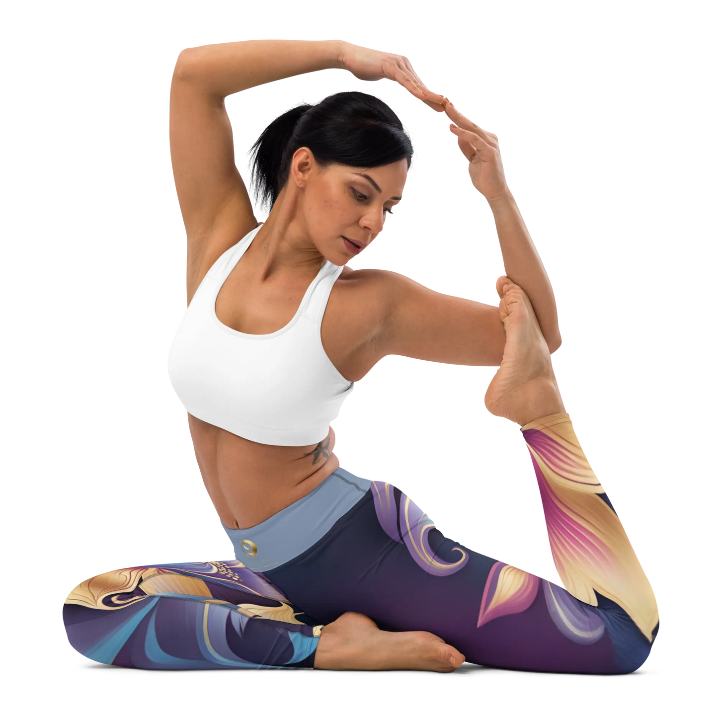 Chaitanya Abara Mystic Blossom Yoga Leggings Eternal Agape Store