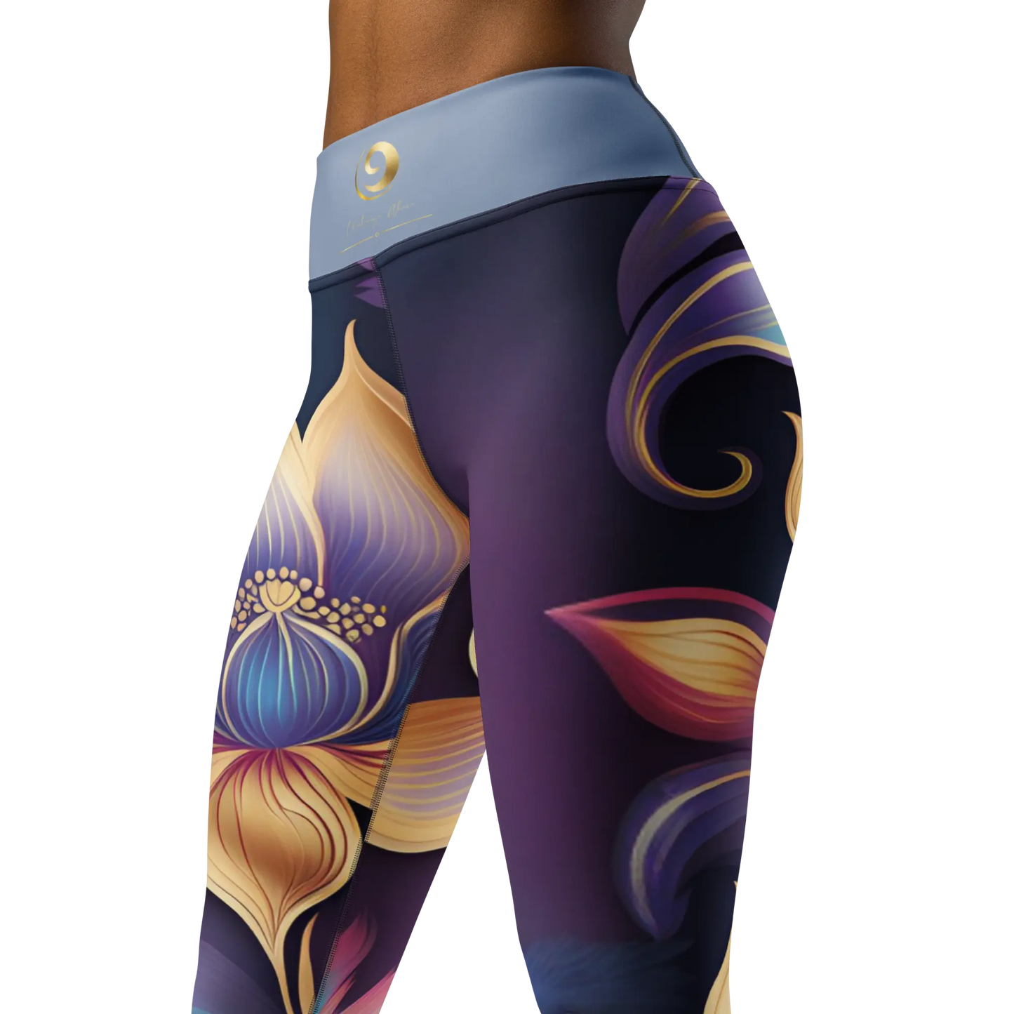 Chaitanya Abara Mystic Blossom Yoga Leggings Eternal Agape Store