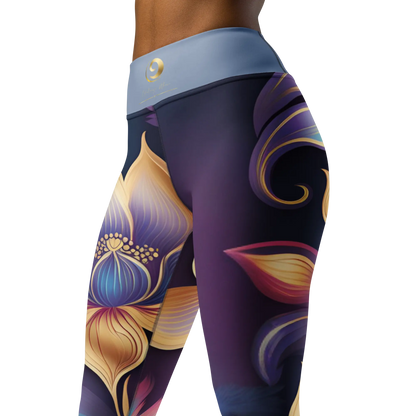 Chaitanya Abara Mystic Blossom Yoga Leggings Eternal Agape Store