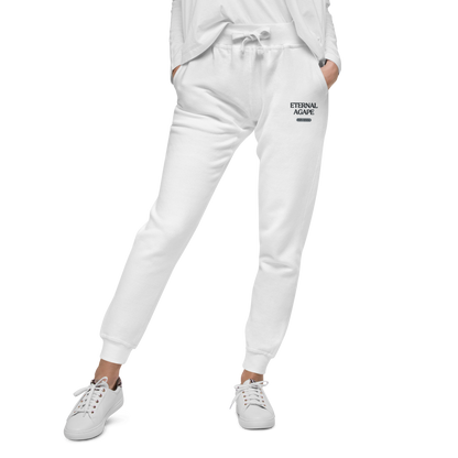 Eternal Agape Est. 2024 Embroidered Unisex Fleece Sweatpants