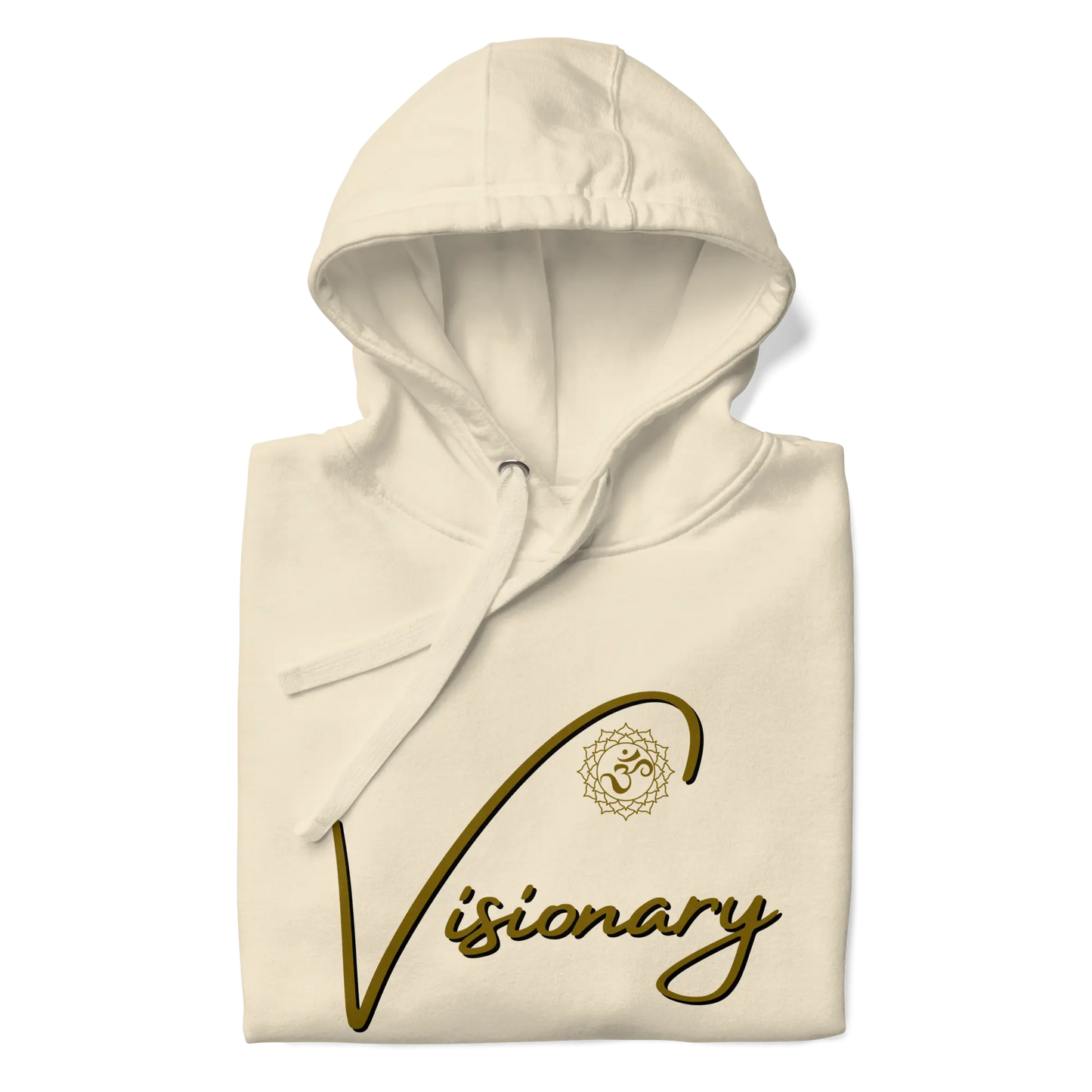 Eternal Agape Visionary Bone Color w Brown Print Unisex Hoodie Eternal Agape Store