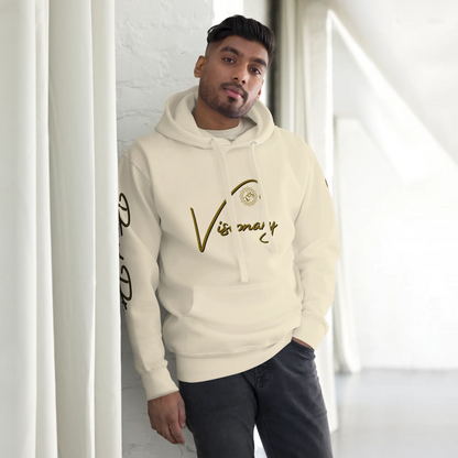 Eternal Agape Visionary Bone Color w Brown Print Unisex Hoodie Eternal Agape Store