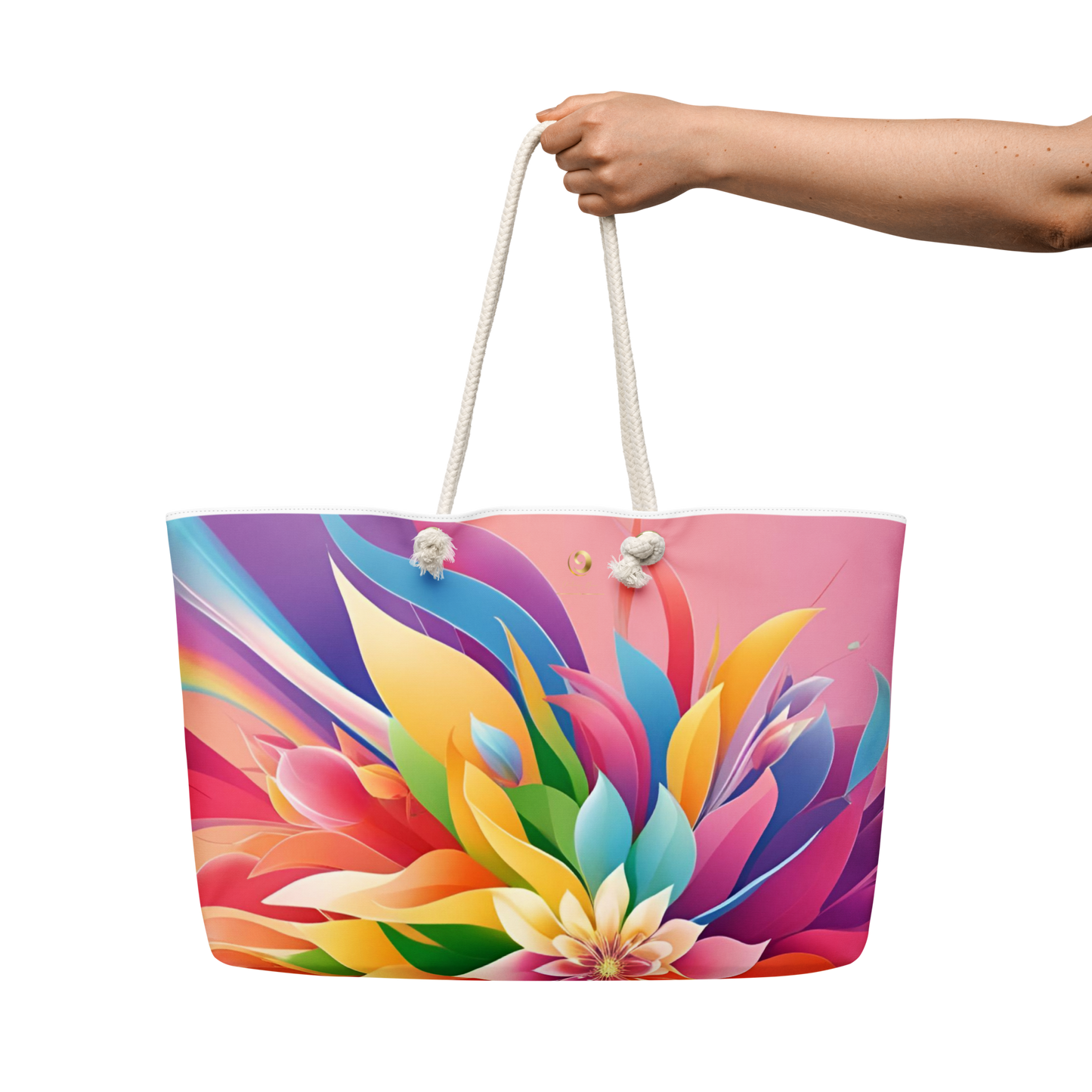 Chaitanya Abara Rainbow Blossom Oversized Weekender Bag